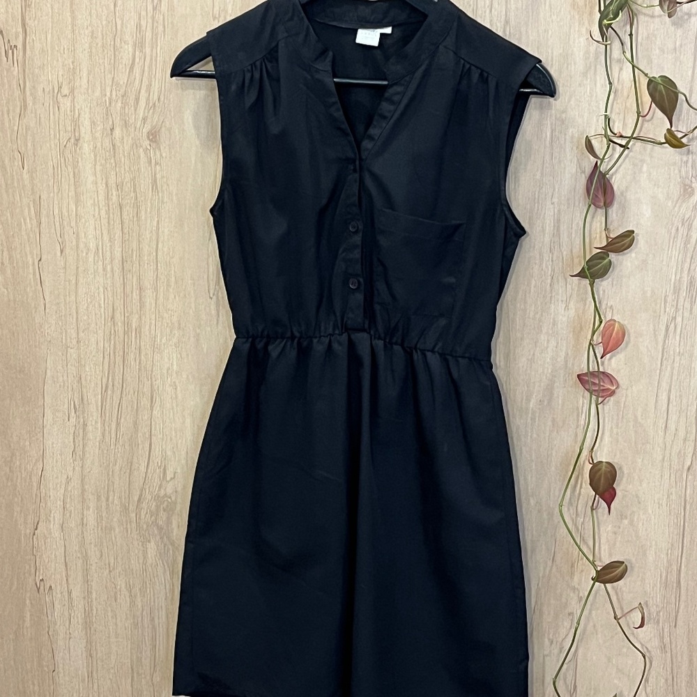 Little black dress with buttons